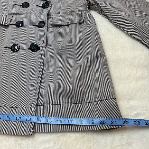 Old Navy Beige Striped Pea Coat - Picture 10 of 16